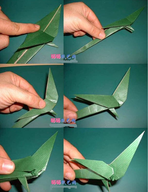 Origami Parrot Instructions and how to make a paper origami parrot crafts and arts ideas