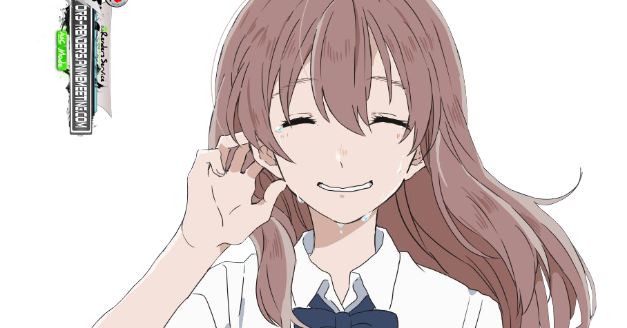 Koe no Katachi:Nishimiya Shouko Kawaii Crying Render | ORS Anime Renders