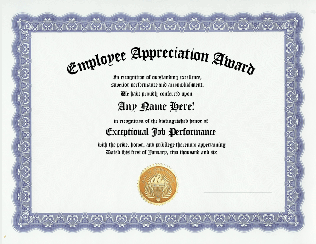 Employee Recognized Awards