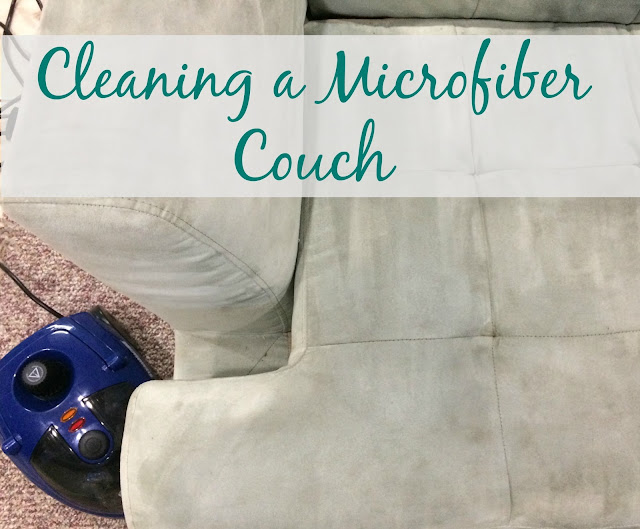 Don't throw out that stained microfiber couch; steam clean it!