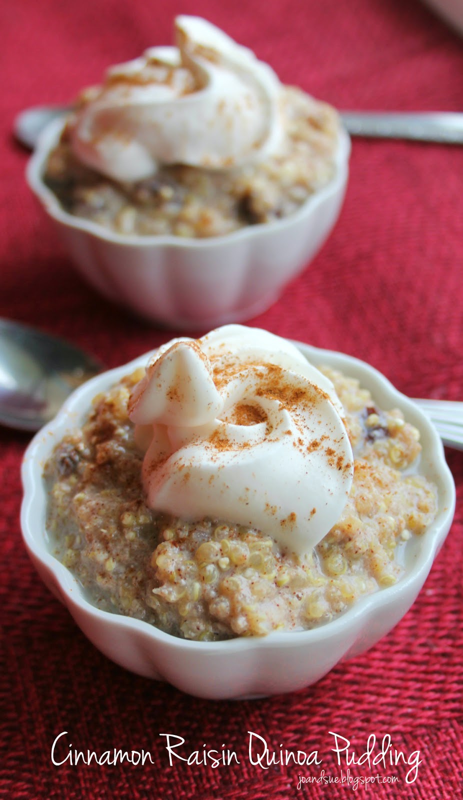 Jo and Sue Cinnamon Raisin Quinoa Pudding
