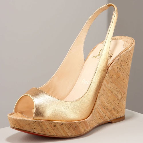 gold summer wedges