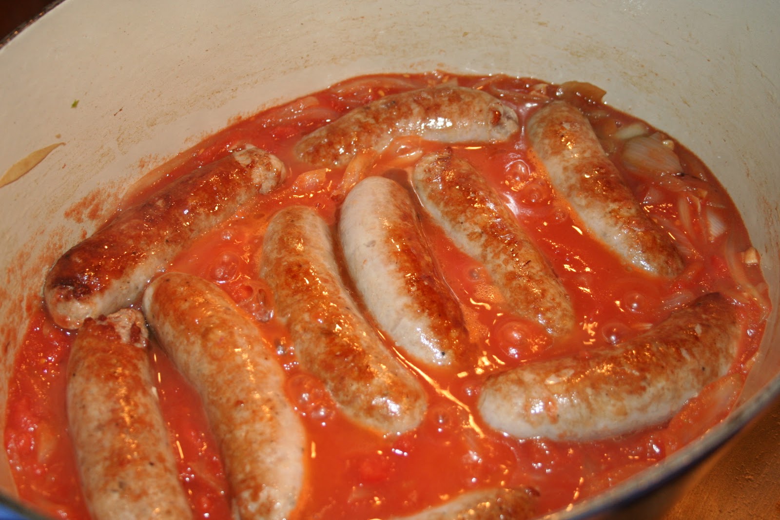 COOK WITH SUSAN Italian Sausage with Tomato Sauce