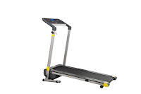 Sunny Health & Fitness SF-T7632 Space Saving Folding Treadmill, with 1.25 hp peak motor, speeds from 0.5-7 mph, 14" wide by 43.3" long running belt