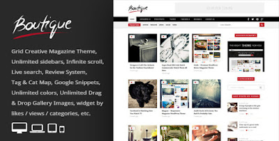Download Boutique Grid Creative Magazine WordPress Theme