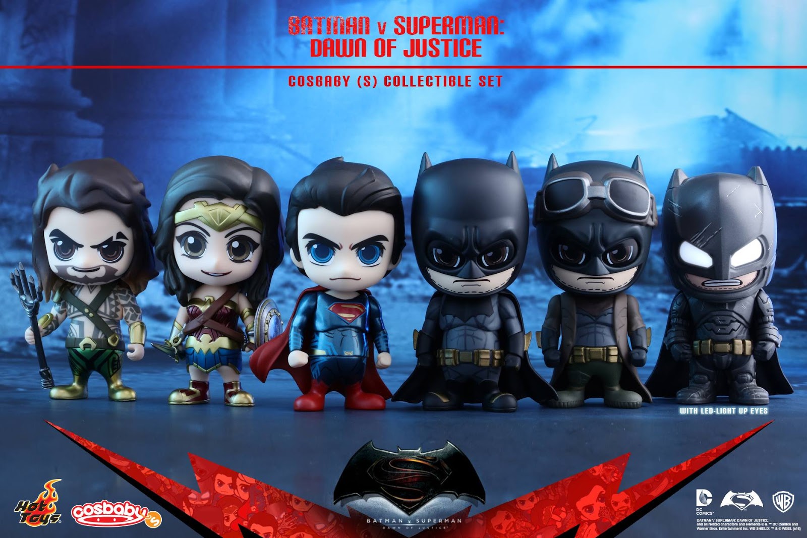 BATMAN V. SUPERMAN Hot Toys Cosbaby Line Also Includes Adorable Wonder  Woman and Aquaman Vinyl Figures