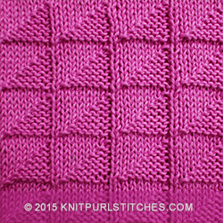 Broken Check Stitch | KnitPurlStitches.com