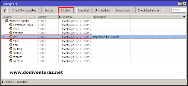 Tutorial Cara Enable Disable Package Mikrotik Tutorial Cara Enable Disable Package Mikrotik