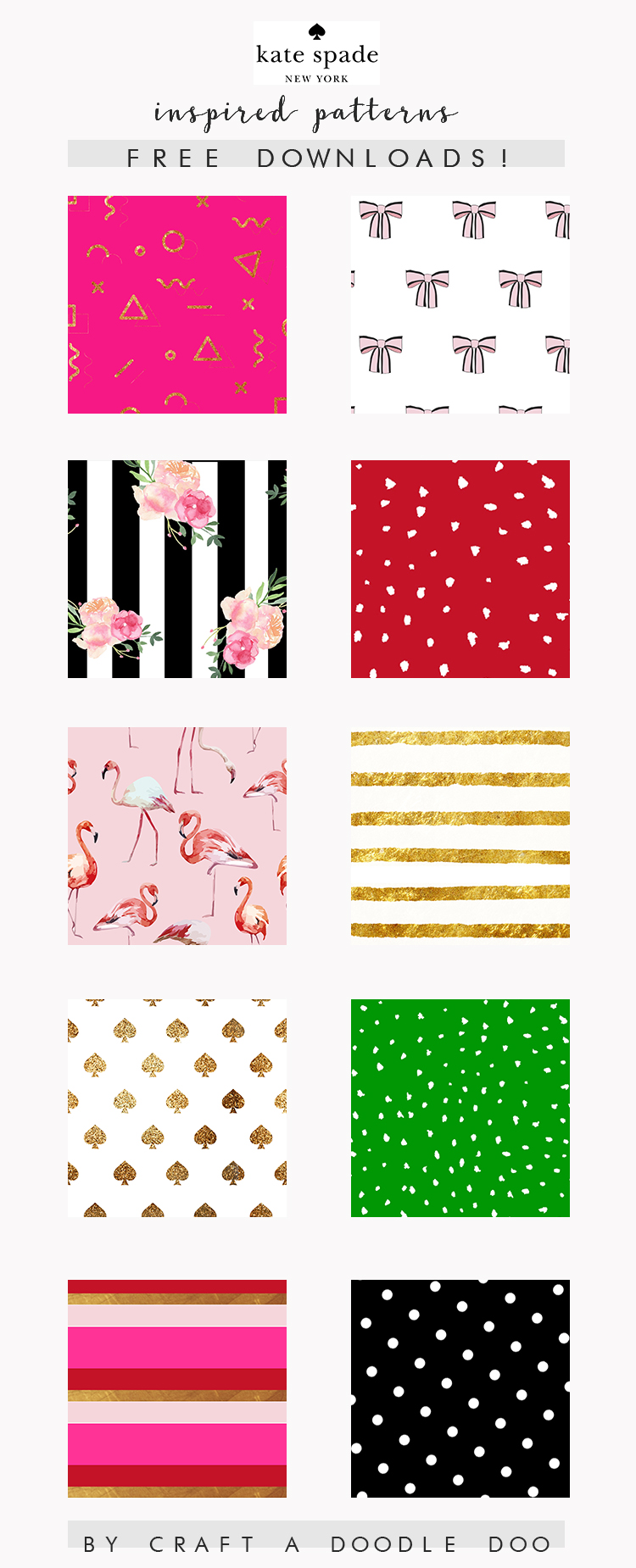Craft A Doodle Doo KATE SPADE INSPIRED DIGITAL PRINTABLES  Craft A Doodle Doo KATE SPADE INSPIRED DIGITAL PRINTABLES
