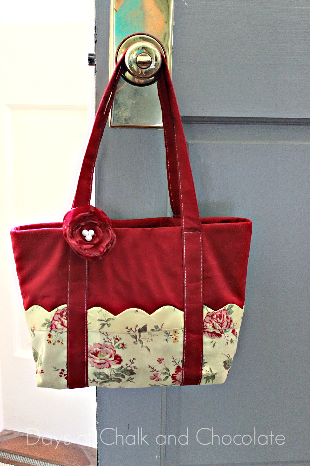 Easy Sew Fabric Tote Bag | Days of Chalk and Chocolate