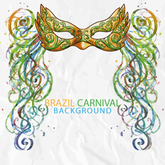 Fondo de Carnaval de Brasil - vector