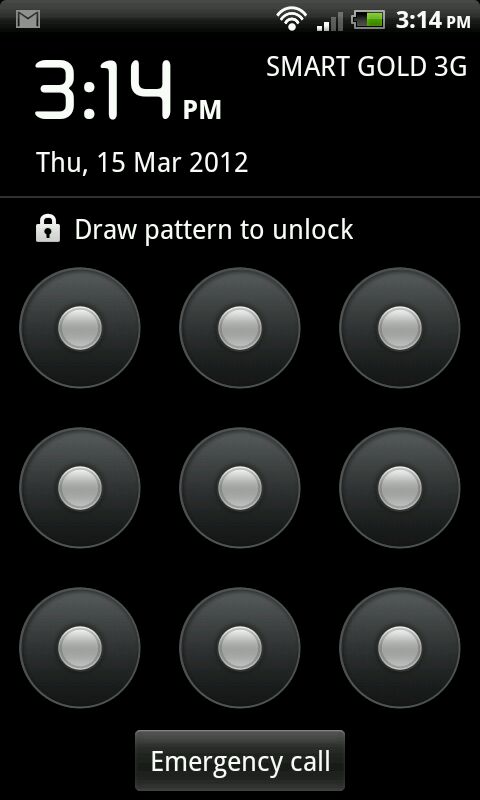 most common phone unlock pattern