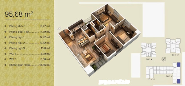 Căn 95,68 m2 Căn 95,68 m2