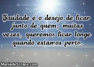 saudades recados mensagens