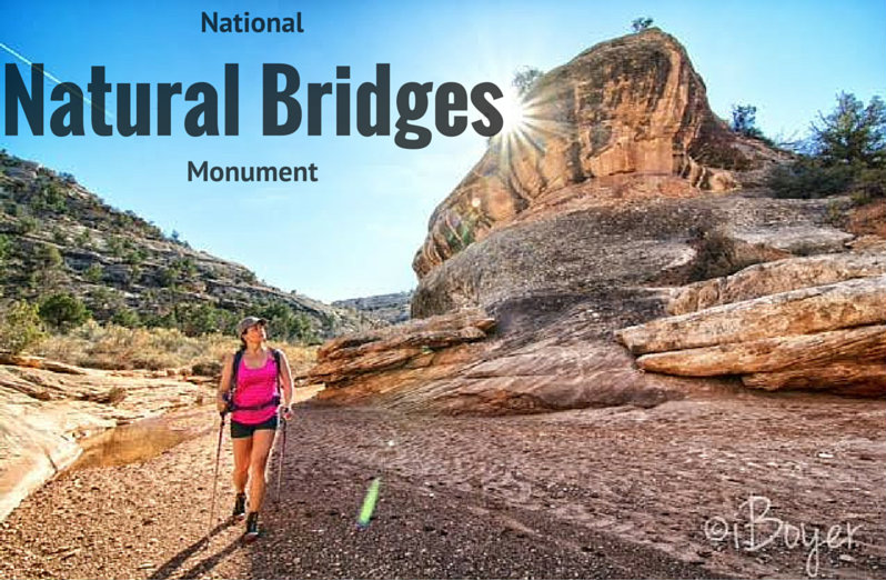 Natural Bridges National Monument Girl on a Hike
