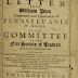 “LETTER FROM WILLIAM PENN TO THE COMMITTEE OF THE FREE SOCIETY OF TRADERS” (1683)