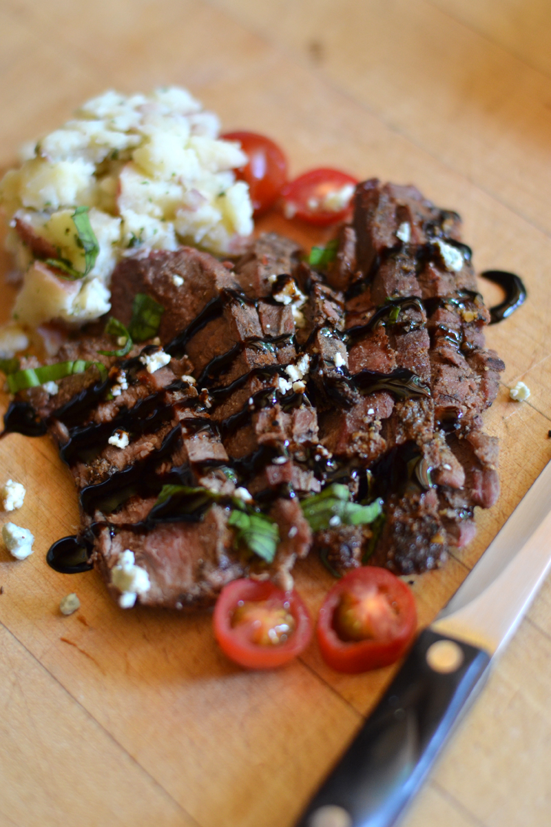 Sourdough Sunday Grilled Flank Steak with Balsamic Glaze