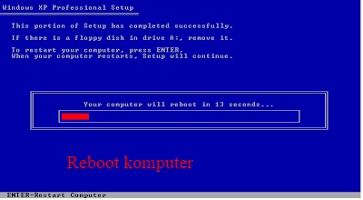 Cara Instal Ulang Windows Xp Dengan Cd Dijamin Berhasil! 2 reboot instal ulang windows