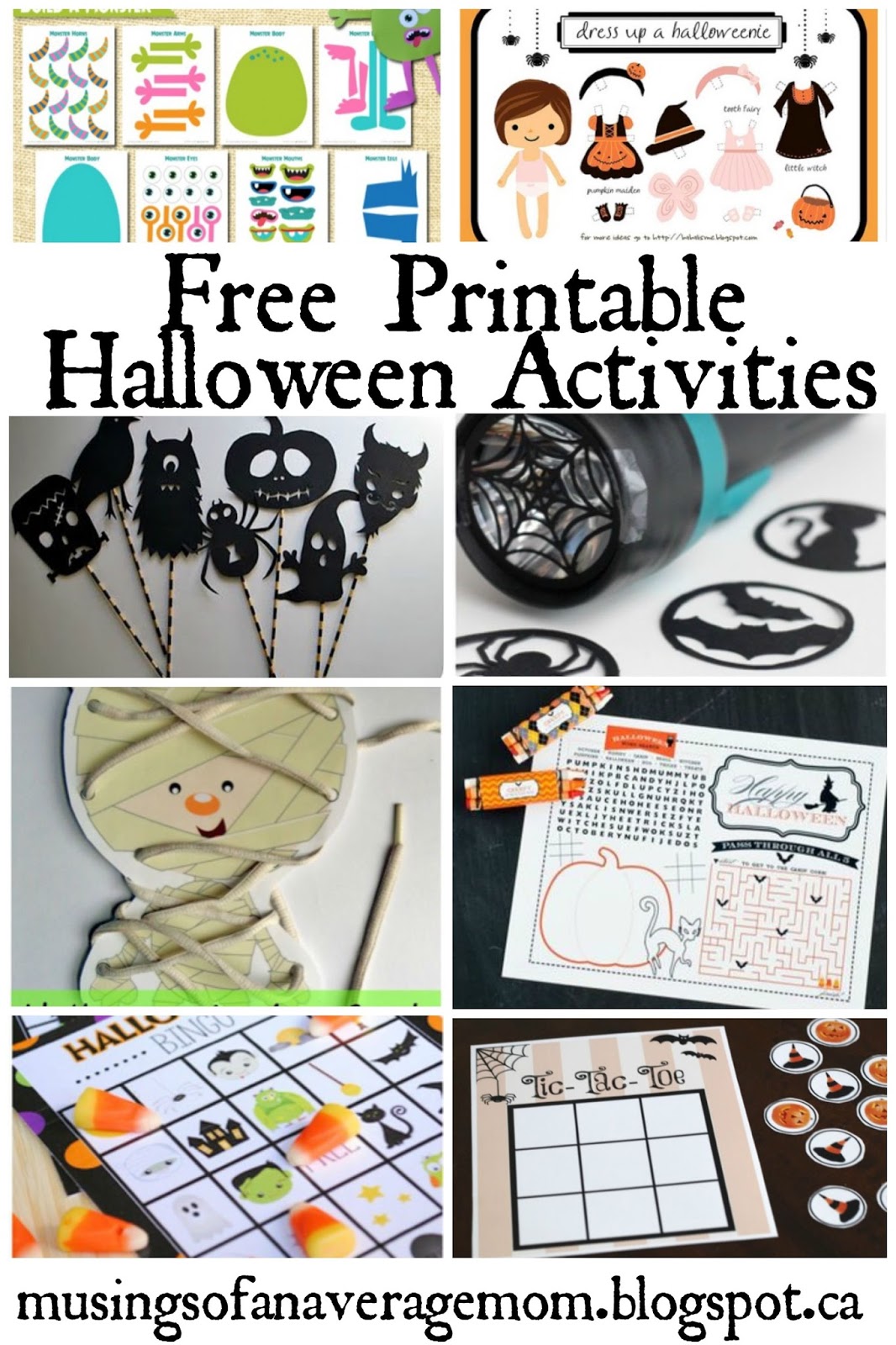 Musings of an Average Mom: 31 Days of Halloween Activities