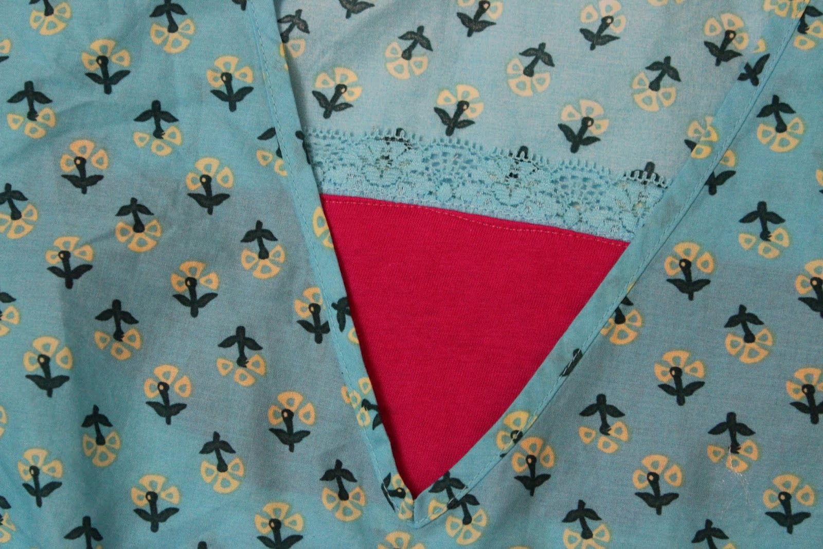 add-on fabric to fix a plunging neckline