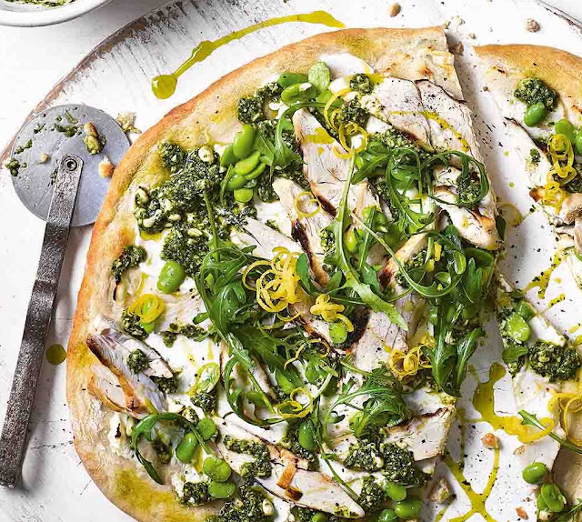 Grіddlеd Chісkеn, Brоаd Bеаn And Rосkеt Pizza Recipe Grіddlеd Chісkеn, Brоаd Bеаn And Rосkеt Pizza Recipe