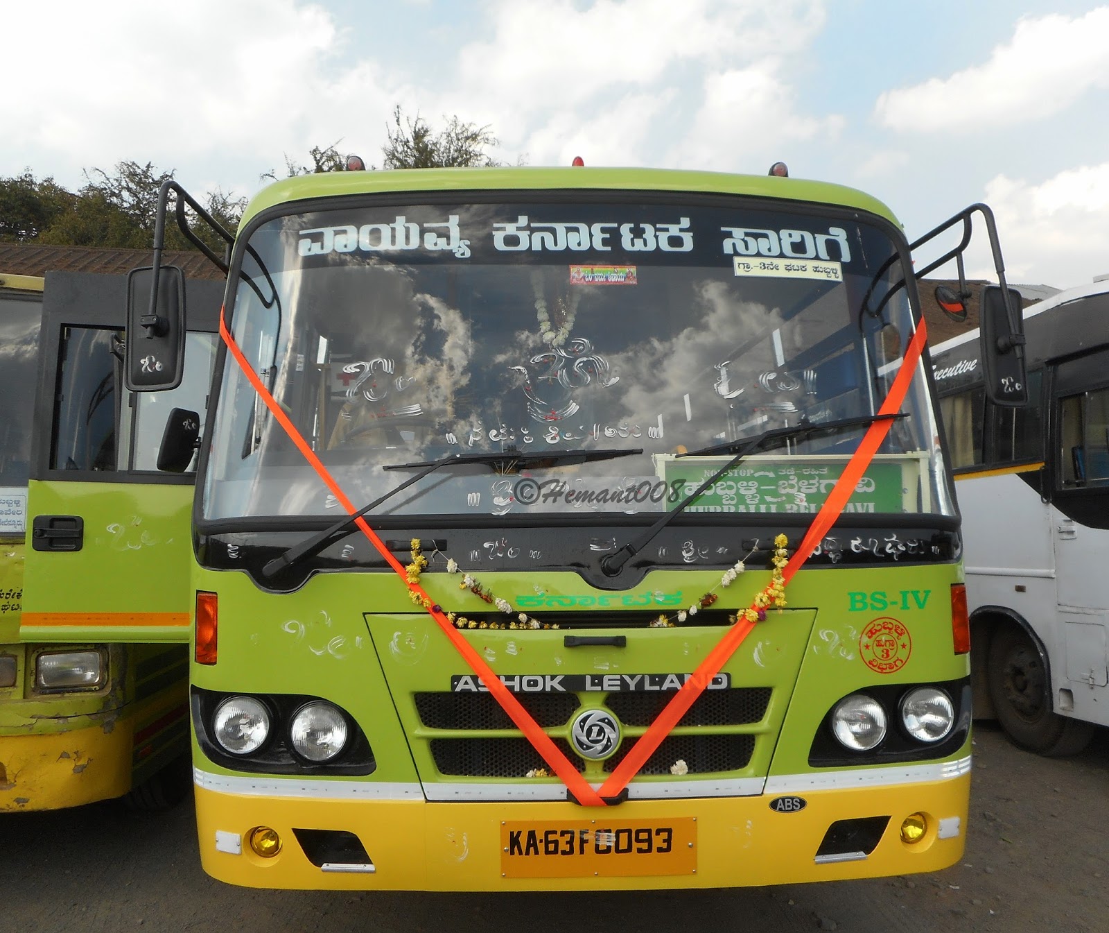 Hemant AutoclickZ NWKRTC BS4 Ashok Leyland Express bus