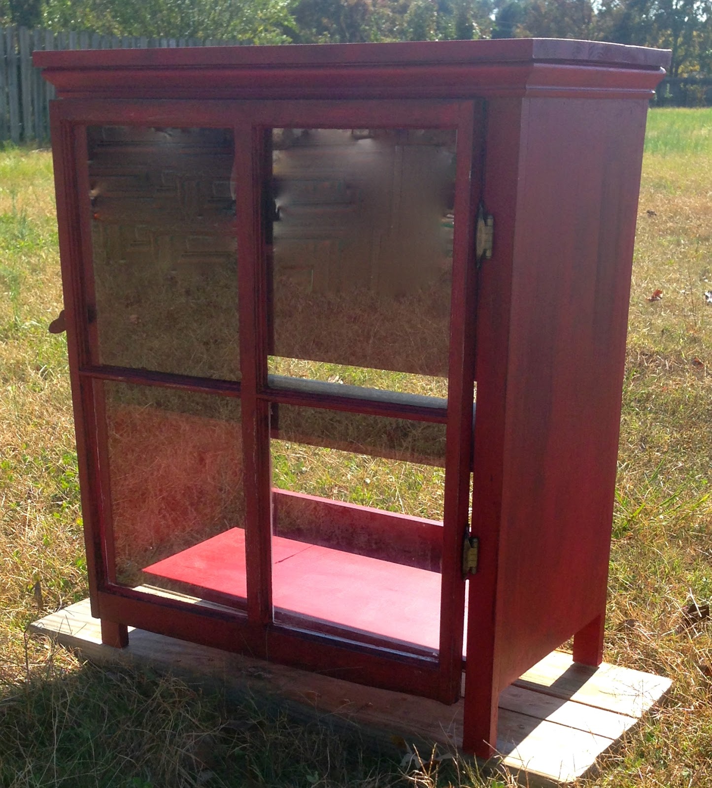 i hate falafels eb & ezer Red Media Console