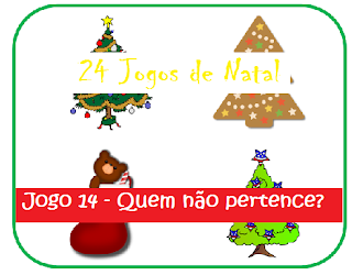 Natal - Jogo "Quem não pertence?"; raciocínio lógico Natal - Jogo "Quem não pertence?"; raciocínio lógico