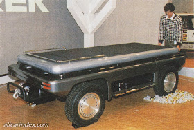 Daihatsu Trek, off road, koncept, prototyp, Tokyo Motor Show 1985, jeżdżace łóżko, namiot, jednoosobowy, ciekawostka, japonia, JDM, złożony