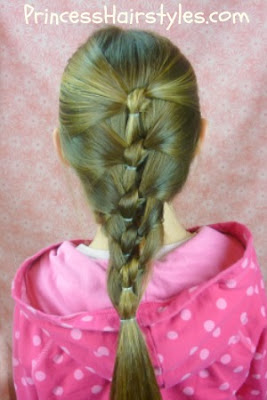 seashell knot braided hairstyle