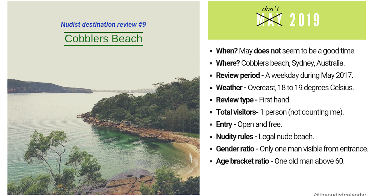The Gender Ratio Project Post 12 Cobblers beach Nudist destination review