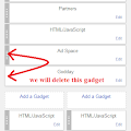 How To Remove / Delete Blogger Locked Gadget / Widget