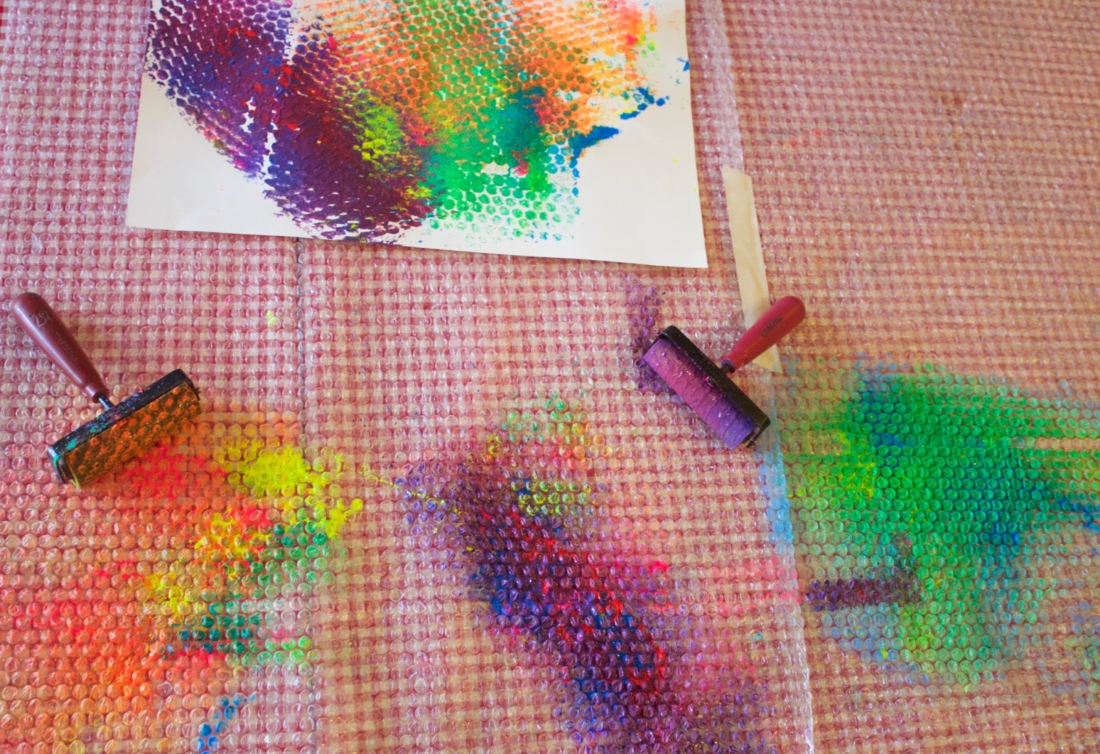 Purple Twig Bubble Wrap Prints