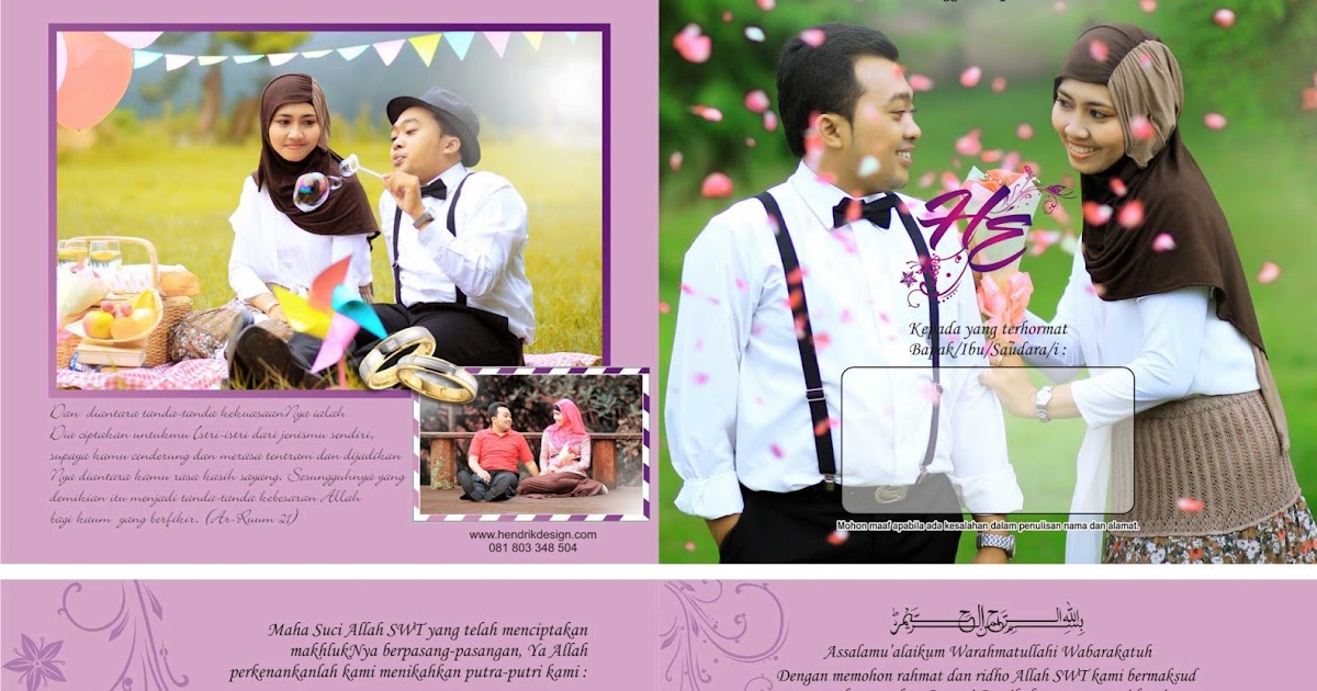 Pernikahan Islami Contoh Banner Pernikahan Terbaru