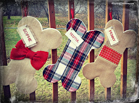 personalized dog bone stockings