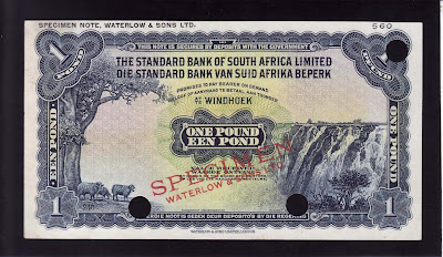 Namibian banknotes South West African pound