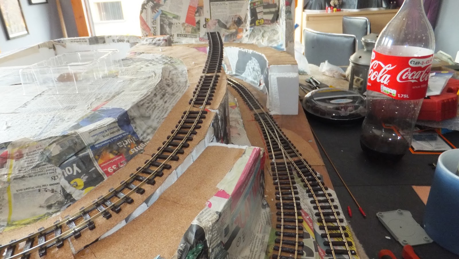 Lewis Lake Model Railroad Track Laying and Point Wiring