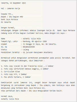 24 Contoh Surat Lamaran Kerja Pt Epson Kumpulan Contoh Gambar