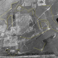 Допотопная киевская крепость на немецком аэрофотоснимке
