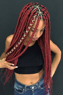 37 Unique Triangle Box Braids Hairstyles 2019 Funky For Black Women Triangle box braids hairstyles have been a stylish and trendy protective hairstyle for bl 37 Unique Triangle Box Braids Hairstyles 2019 Funky For Black Women