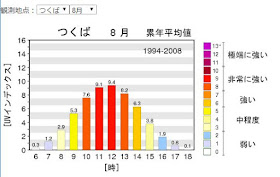 私の為のblank 紫外線量を数値で見ればよく分かる 今日の紫外線対策