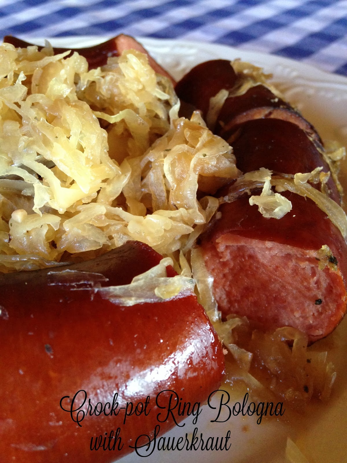 Turnips 2 Tangerines Crockpot Ring Bologna with Sauerkraut, Plus How