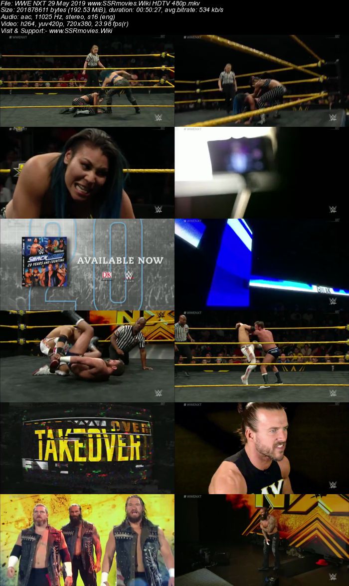 WWE NXT 29 May 2019 HDTV 480p Full Show Download