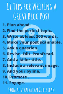 11 Tips for Writing a Great Blog Post
