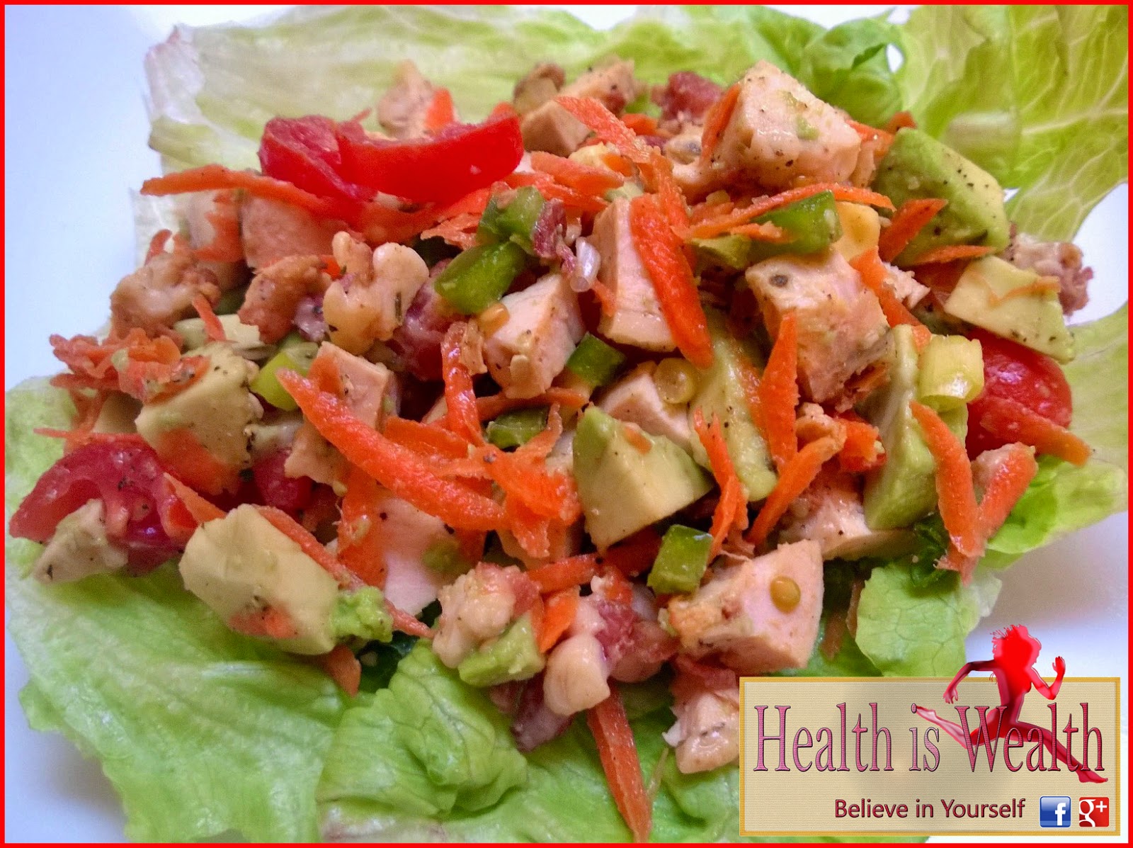 Strong and Beyond Chicken Avocado Lettuce Wraps