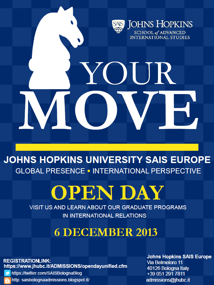 Johns Hopkins SAIS Europe (Bologna) Admissions Blog SAIS Europe's Open