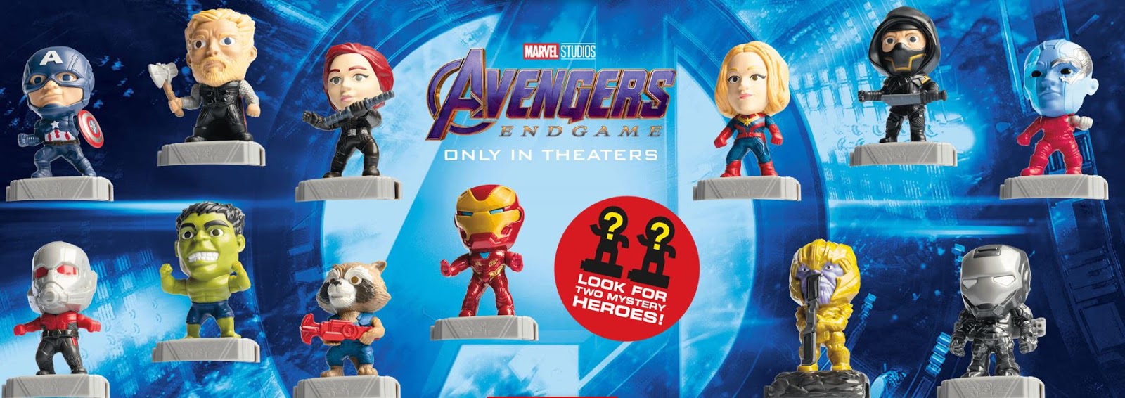 2019 Avengers End Game McDonalds Happy Meal toy Choose Character Free ship 