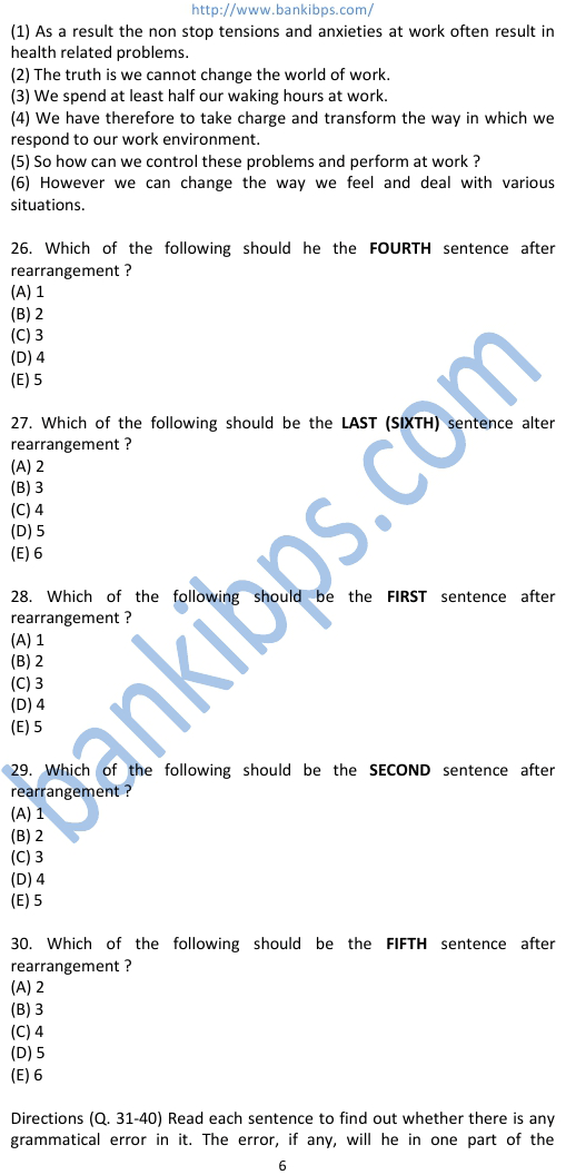 sbi question paper solved