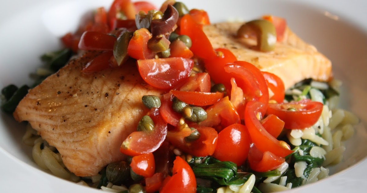 Recipes Flavour Country! Baked Salmon with Olive Tomato Tapenade