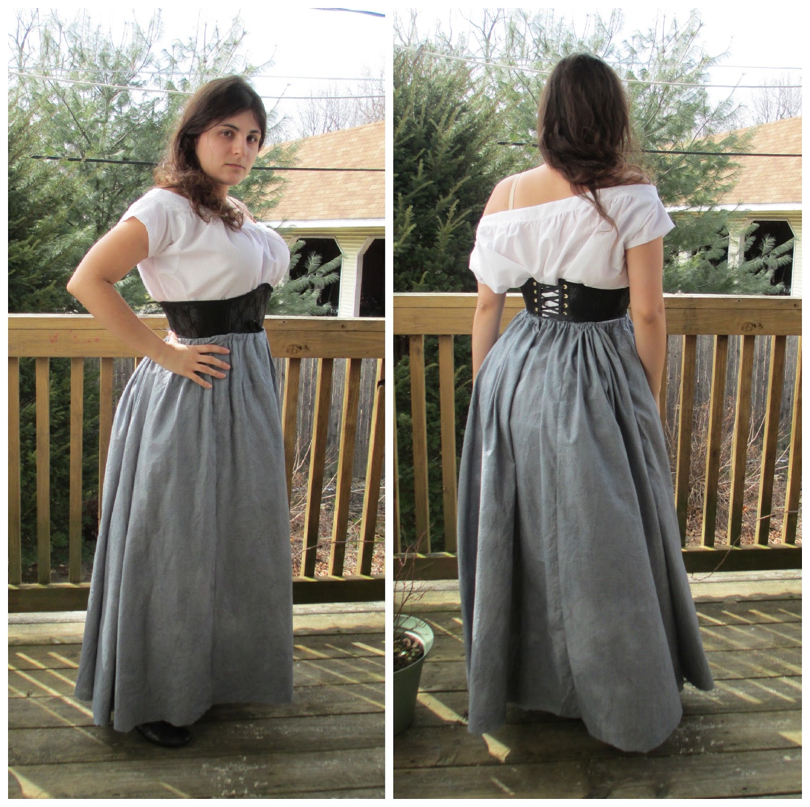 PETTICOATS Component 2 for Plaid Voile Steampunk Costume